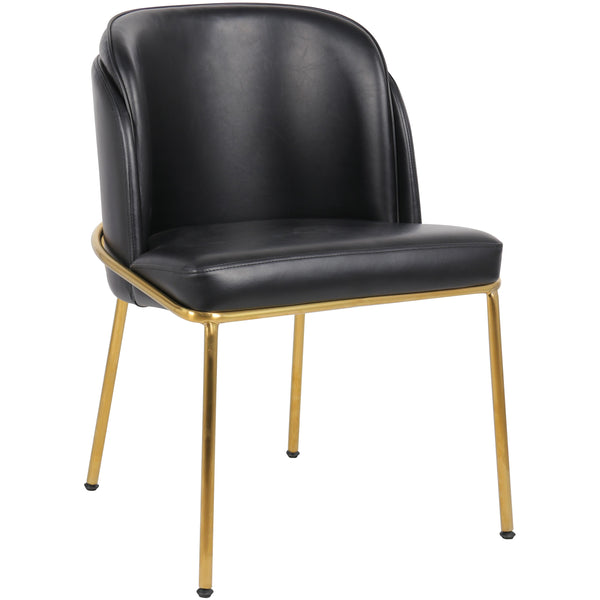 Meridian Jagger Black Vegan Leather Dining Chair IMAGE 1