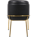 Meridian Jagger Black Vegan Leather Dining Chair IMAGE 3