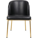Meridian Jagger Black Vegan Leather Dining Chair IMAGE 4