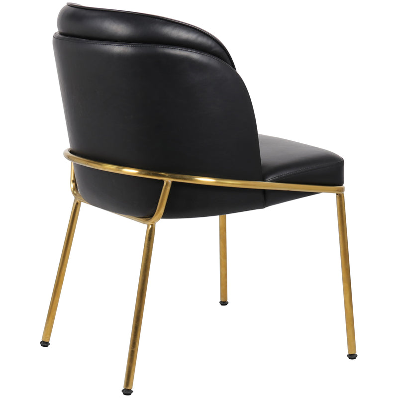 Meridian Jagger Black Vegan Leather Dining Chair IMAGE 7