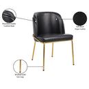 Meridian Jagger Black Vegan Leather Dining Chair IMAGE 9