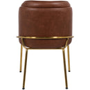 Meridian Jagger Brown Vegan Leather Dining Chair IMAGE 3