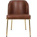 Meridian Jagger Brown Vegan Leather Dining Chair IMAGE 4