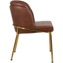 Meridian Jagger Brown Vegan Leather Dining Chair IMAGE 5