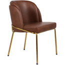 Meridian Jagger Brown Vegan Leather Dining Chair IMAGE 6