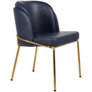 Meridian Jagger Navy Vegan Leather Dining Chair IMAGE 6