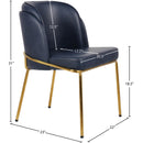 Meridian Jagger Navy Vegan Leather Dining Chair IMAGE 8