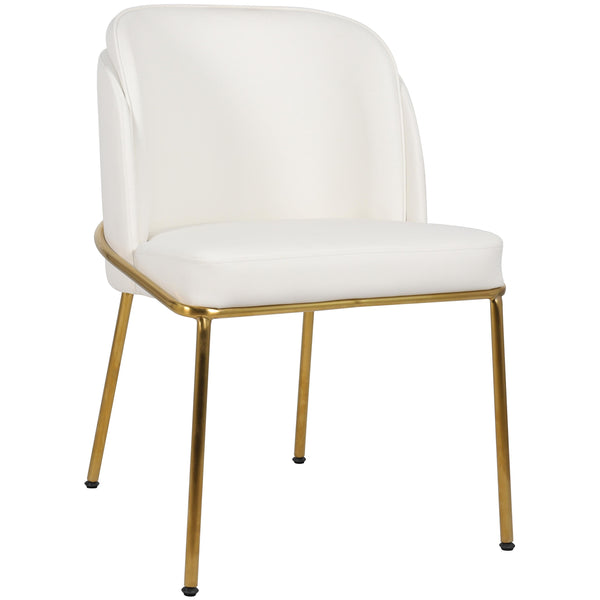 Meridian Jagger White Vegan Leather Dining Chair IMAGE 1