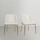 Meridian Jagger White Vegan Leather Dining Chair IMAGE 2