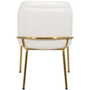 Meridian Jagger White Vegan Leather Dining Chair IMAGE 3