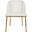 Meridian Jagger White Vegan Leather Dining Chair IMAGE 4