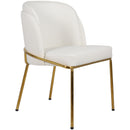 Meridian Jagger White Vegan Leather Dining Chair IMAGE 6