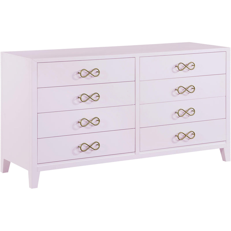 Meridian Bowtie 8-Drawer Dresser 899Pink-D IMAGE 1