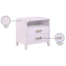 Meridian Bowtie Pink / Gold Night Stand IMAGE 10