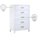 Meridian Bowtie White / Gold Chest IMAGE 10