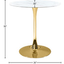 Meridian Holly Gold Counter Height Table (3 Boxes) IMAGE 4