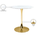 Meridian Holly Gold Counter Height Table (3 Boxes) IMAGE 5