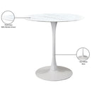Meridian Holly White Counter Height Table (3 Boxes) IMAGE 5