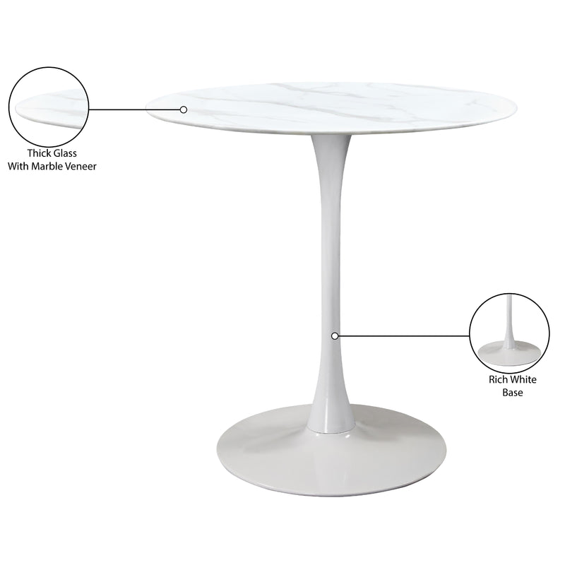 Meridian Holly White Counter Height Table (3 Boxes) IMAGE 5