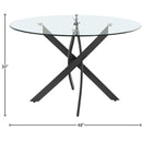 Meridian Xander Matte Black Dining Table IMAGE 4