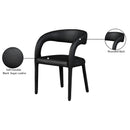 Meridian Sylvester Black Vegan Leather Dining Chair IMAGE 10