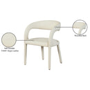 Meridian Sylvester Cream Vegan Leather Dining Chair IMAGE 10