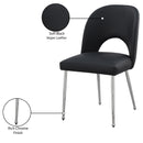 Meridian Logan Black Vegan Leather Dining Chair IMAGE 8