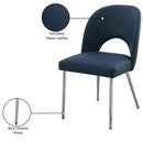 Meridian Logan Navy Vegan Leather Dining Chair IMAGE 8