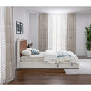 Meridian Blake Brown Vegan Leather King Bed IMAGE 5
