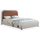 Meridian Blake Brown Vegan Leather King Bed IMAGE 8