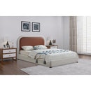 Meridian Blake Brown Vegan Leather Queen Bed IMAGE 2