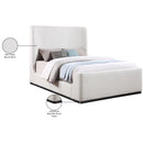 Meridian Oliver Cream Boucle Fabric King Bed (3 Boxes) IMAGE 10