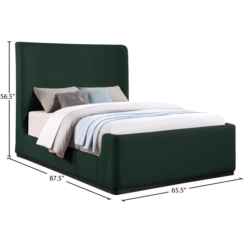 Meridian Oliver Green Boucle Fabric Queen Bed (3 Boxes) IMAGE 9