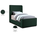 Meridian Oliver Green Boucle Fabric Twin Bed (3 Boxes) IMAGE 10