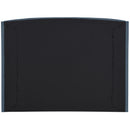 Meridian Tess Blue Velvet King Bed (3 Boxes) IMAGE 6