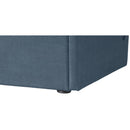 Meridian Tess Blue Velvet Queen Bed (3 Boxes) IMAGE 7