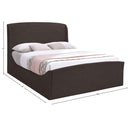 Meridian Tess Brown Velvet King Bed (3 Boxes) IMAGE 10