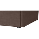Meridian Tess Brown Velvet King Bed (3 Boxes) IMAGE 7