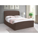 Meridian Tess Brown Velvet Queen Bed (3 Boxes) IMAGE 2