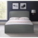 Meridian Tess Grey Velvet King Bed (3 Boxes) IMAGE 4