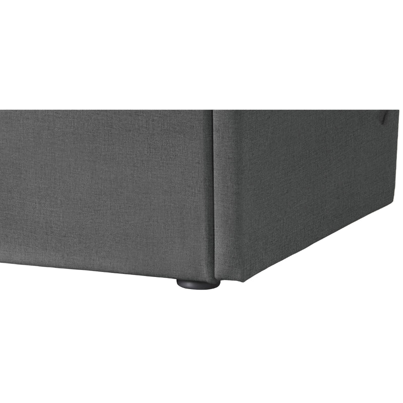 Meridian Tess Grey Velvet Queen Bed (3 Boxes) IMAGE 7