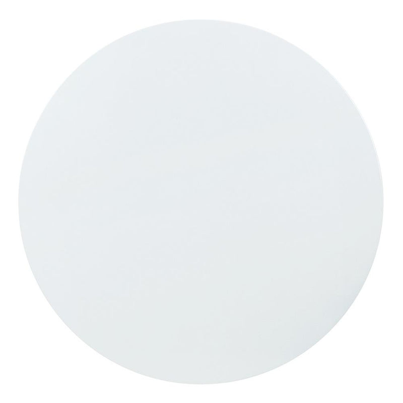 Acme Furniture Round Fallon Dining Table with Faux Marble Top and Pedestal Base DN01189 IMAGE 4