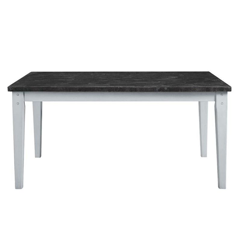 Acme Furniture Lanton Dining Table with Marble Top DN01451 IMAGE 3