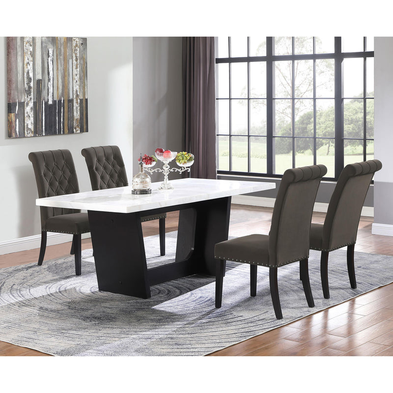 Coaster Furniture Alana 115172 Velvet Upholstered Dining Side Chair - Brown (Set of 2) IMAGE 10