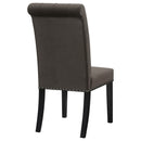  Coaster Furniture Alana 115172 Velvet Upholstered Dining Side Chair - Brown IMAGE 6
