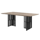 Acme Furniture Zudora Dining Table with Pedestal Base DN01757 IMAGE 1