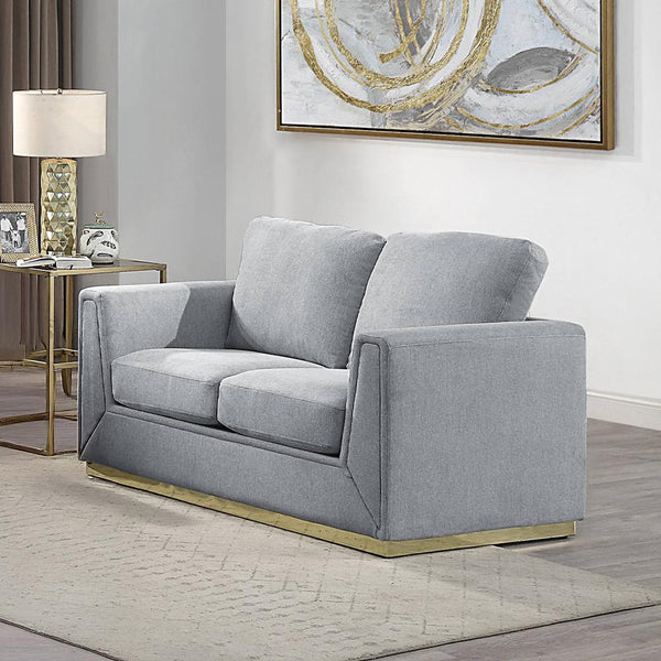 Acme Furniture Valin Stationary Fabric Loveseat LV01745 IMAGE 1