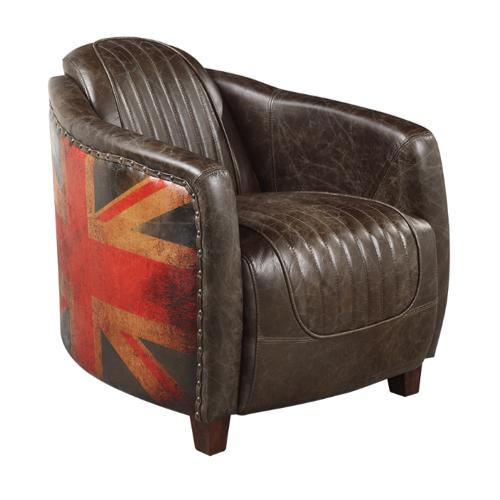 Acme Furniture Brancaster Stationary Leather Chair LV01811 IMAGE 1