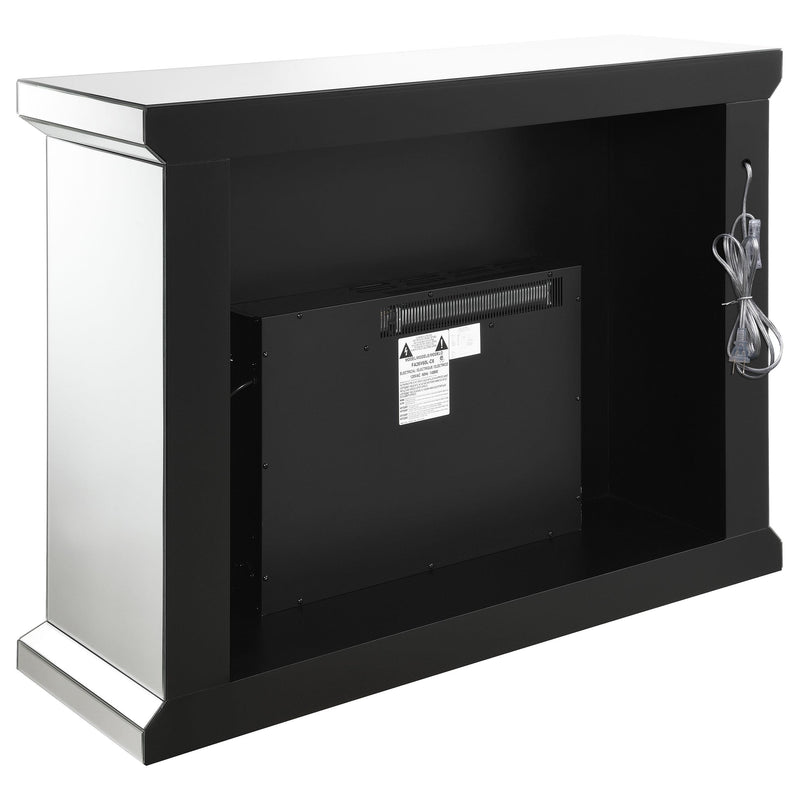 Coaster Furniture Gilmore 991048 Mirrored Freestanding Electric Fireplace - Silver IMAGE 12