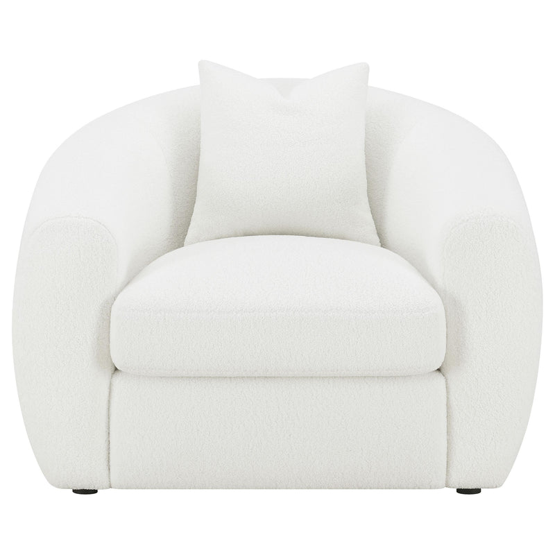  Coaster Furniture Isabella 509873 Faux Sheepskin Upholstered Accent Chair - Natural IMAGE 2